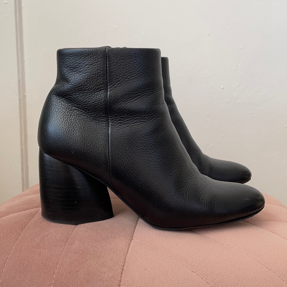 COS black heeled ankle boots - size 37